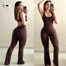 Load image into Gallery viewer, Ultra scrunch butt wide jumpsuit campana