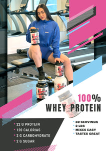 100% Whey FITNESS Protein gym supplement