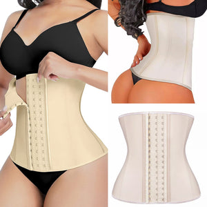 100% latex cinturilla broches corset