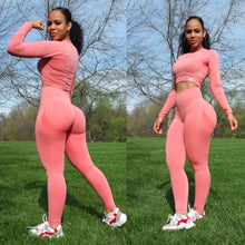 Load image into Gallery viewer, Sports long sleeve compression set 2pcs