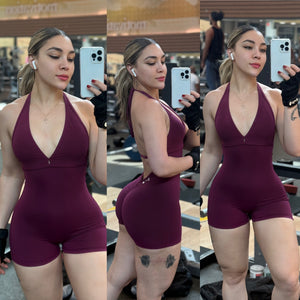 Ultra scrunch short jumpsuit