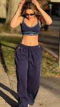 Load image into Gallery viewer, 2 pcs sweatpants &amp; crop top set without hoodie