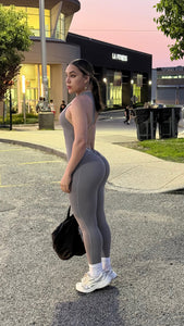 Zipper & ultra scrunch jumpsuit enterizo
