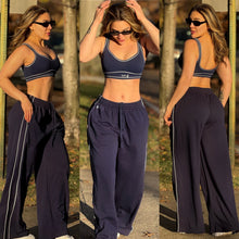 Load image into Gallery viewer, 2 pcs sweatpants &amp; crop top set without hoodie