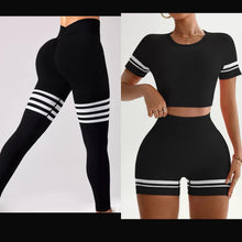 Load image into Gallery viewer, Sports 3 pcs sets (top-shorts-Leggings)