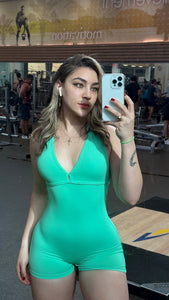 Ultra scrunch short jumpsuit