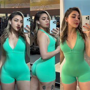 Ultra scrunch short jumpsuit