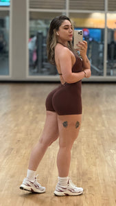 Ultra scrunch short jumpsuit
