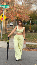 Load image into Gallery viewer, 2 pcs sweatpants &amp; crop top set without hoodie