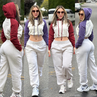 Sweatpants & hoodie 2pcs sets