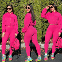 Load image into Gallery viewer, Active Jacket &amp; Leggings set 2pcs hoodie