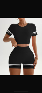 Sports 3 pcs sets (top-shorts-Leggings)