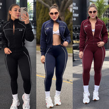 Load image into Gallery viewer, 2pcs leggings + hoodie jacket sets
