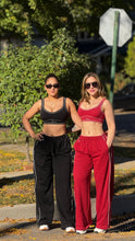 Load image into Gallery viewer, 2 pcs sweatpants &amp; crop top set without hoodie