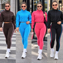 Load image into Gallery viewer, Active 2pcs jacket fitness sets