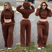 Load image into Gallery viewer, Wide 2pcs sweatpants &amp; hoodie set
