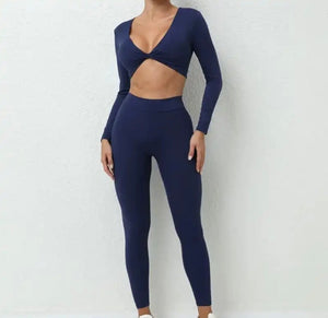 Sports long sleeve & ultra scrunch set