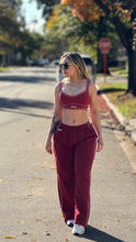 Load image into Gallery viewer, 2 pcs sweatpants &amp; crop top set without hoodie