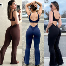 Load image into Gallery viewer, Ultra scrunch butt wide jumpsuit enterizo