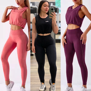 Sports set  t-shirt + leggings 2 pcs