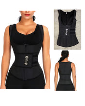 Load image into Gallery viewer, 100% latex vest  chaleco zippers + velcros cinturilla