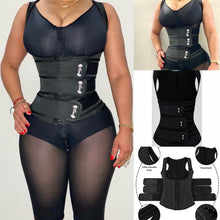 Load image into Gallery viewer, Chaleco vest de broches + Velcros cinturilla 100% latex