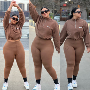 2pcs leggings + hoodie sets