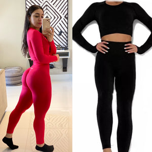 Sports long sleeve compression set 2pcs