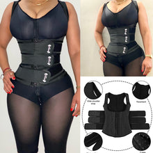 Load image into Gallery viewer, Chaleco vest de broches + Velcros cinturilla 100% latex