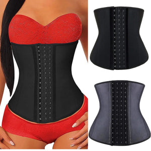 100% latex cinturilla broches corset