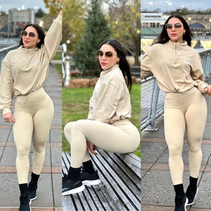 2pcs leggings + hoodie sets