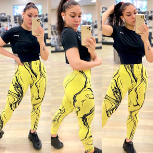 Graffiti leggings training outfit