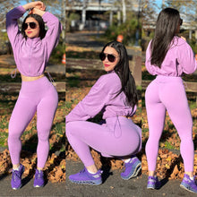 Load image into Gallery viewer, Hoodie sets 2pcs leggings + hoodie