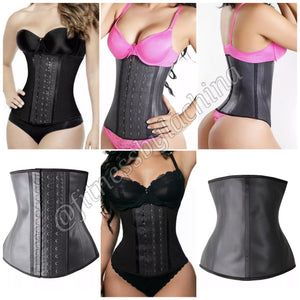 100% latex cinturilla broches corset