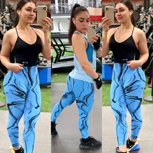 Graffiti leggings training outfit